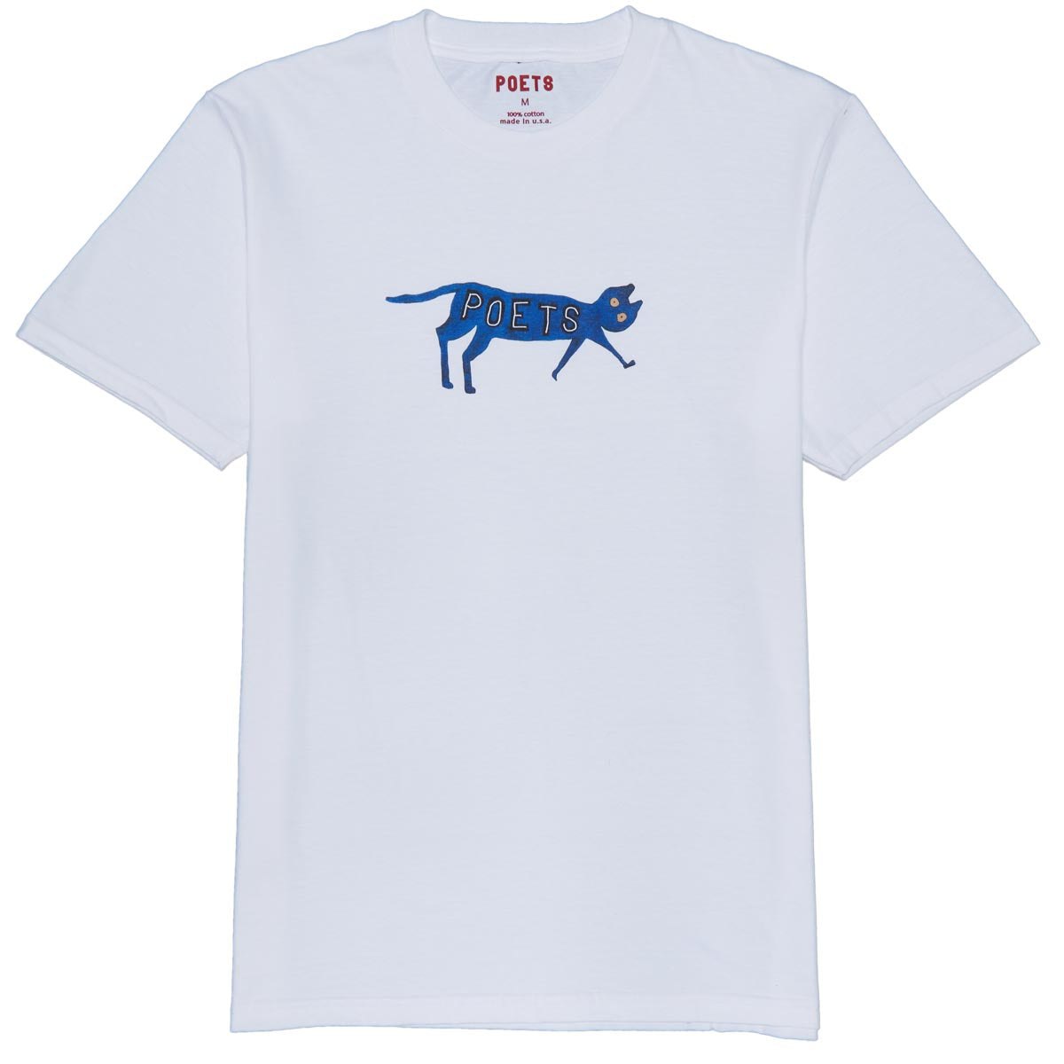 Poets Cat T-Shirt - White image 1