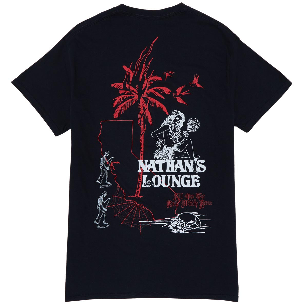 Nathan's Lounge Our Freedoms Like Spiderwebs T-Shirt - Black image 1