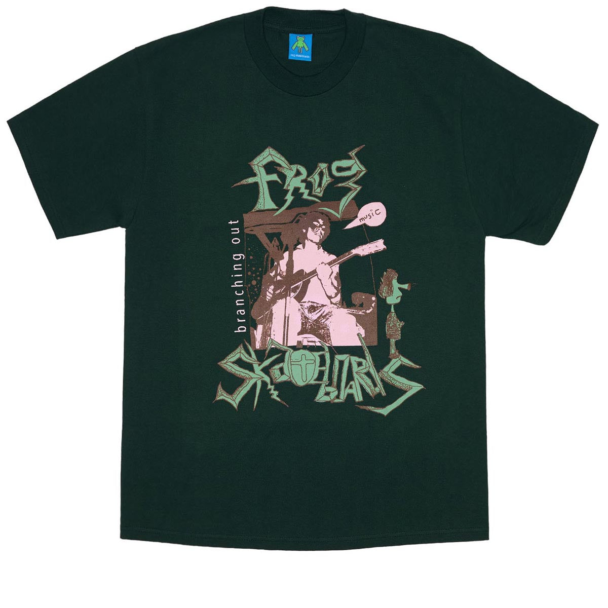 Frog Branching Out Bootleg T-Shirt - Forest image 1