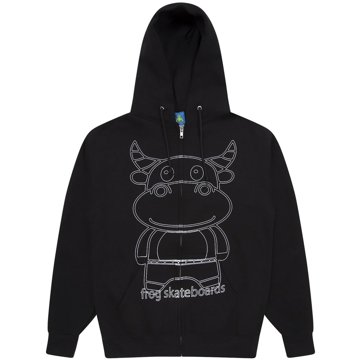 Frog Totally Awesome Zip Hoodie - Black 2025 image 1