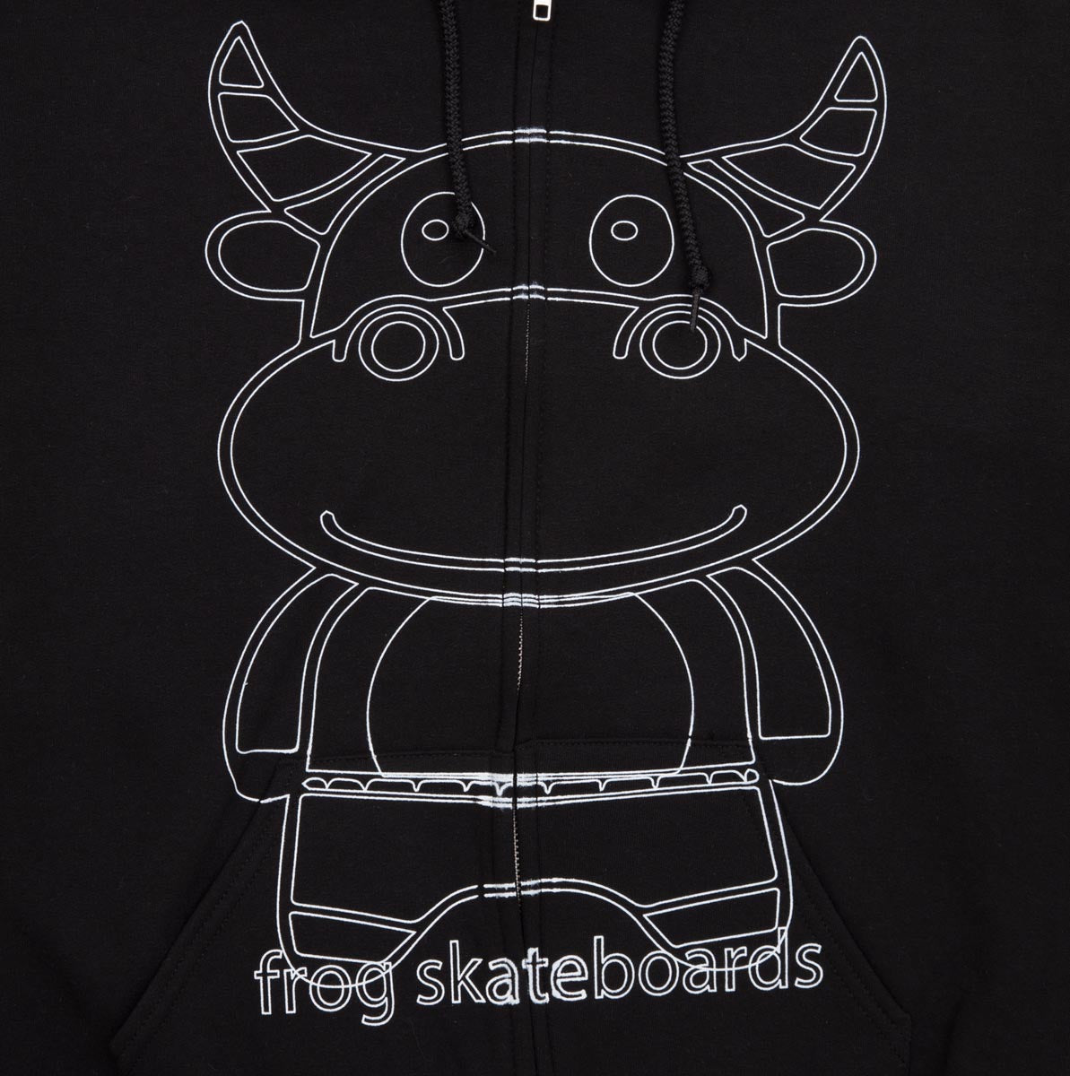 Frog Totally Awesome Zip Hoodie - Black 2025 image 2