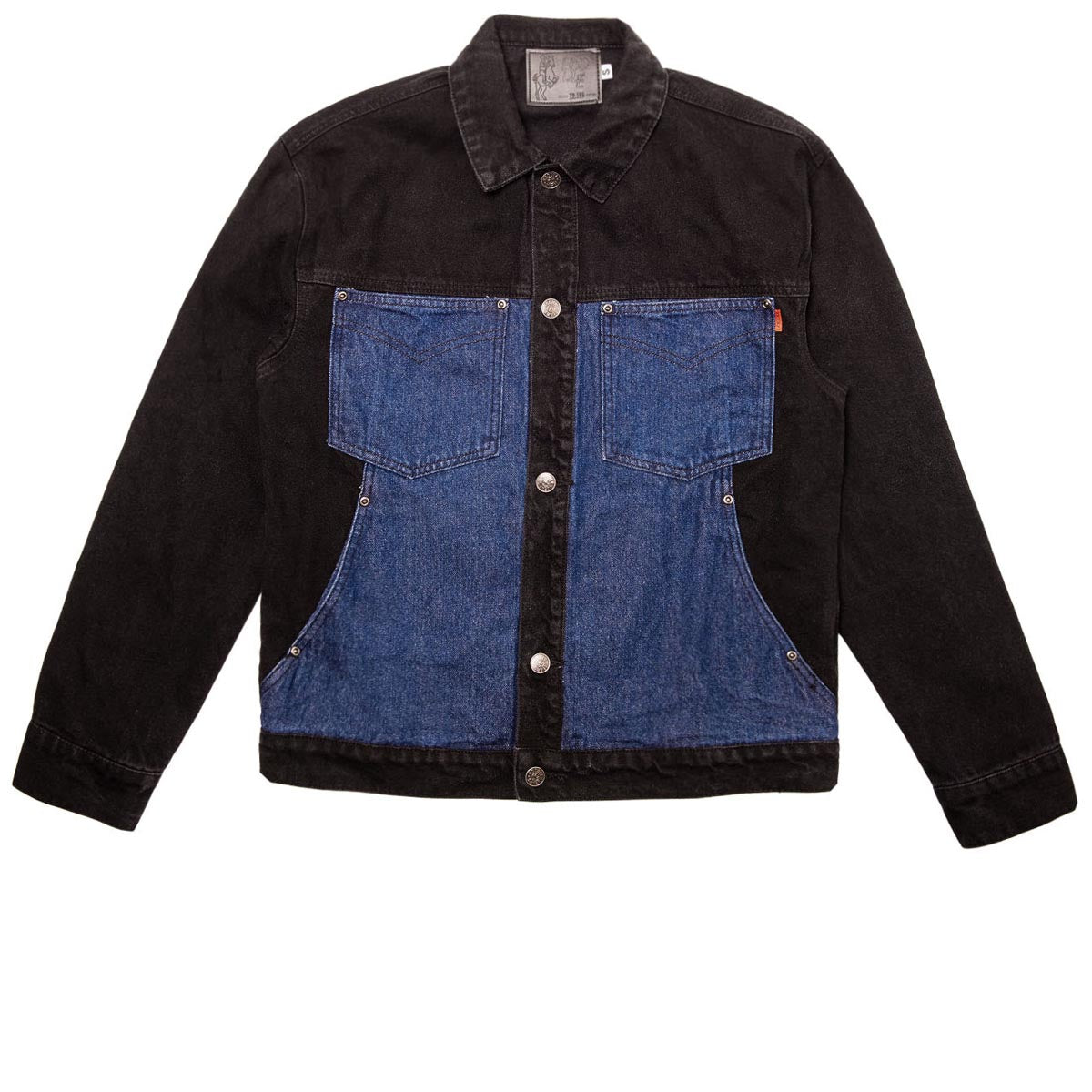 Hoddle Tonal Denim Jacket - Black/Indigo image 1