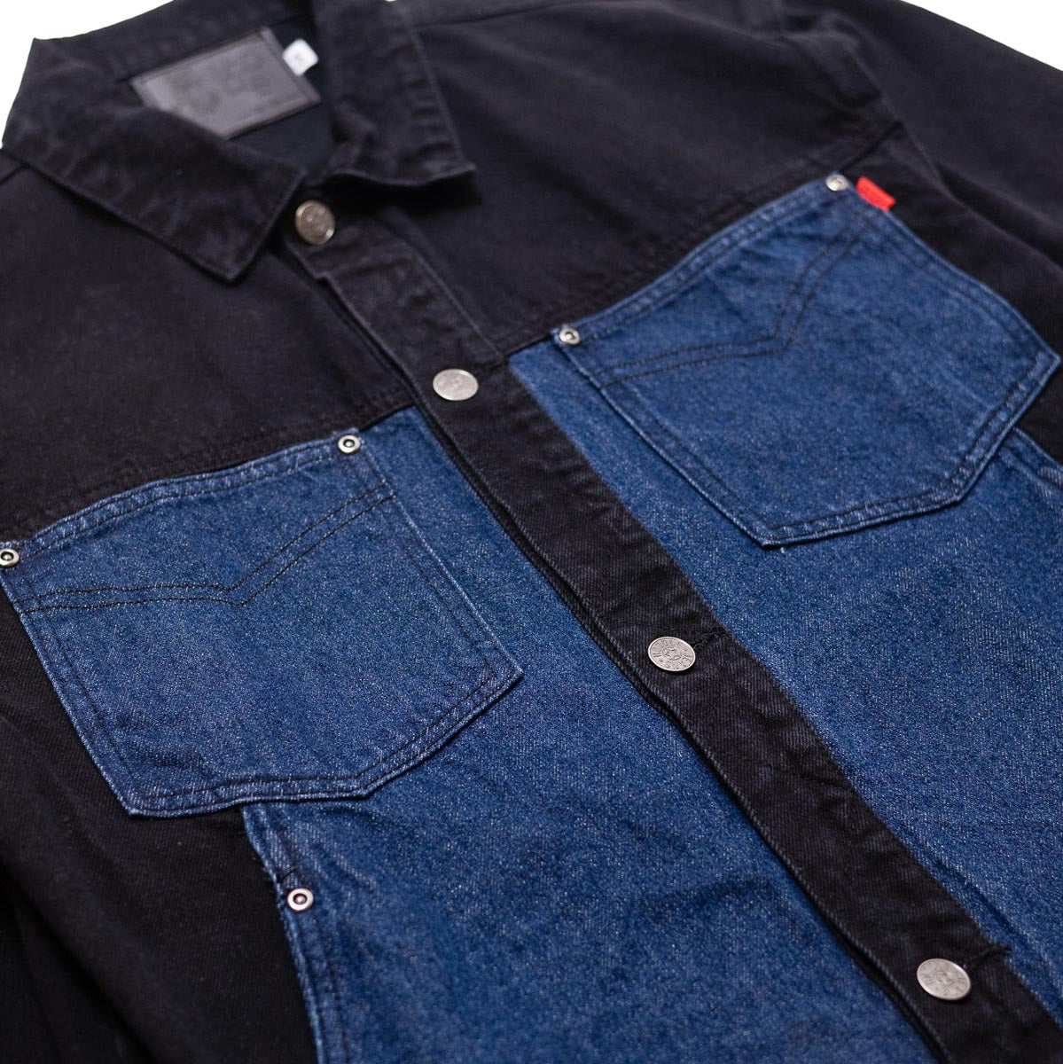 Hoddle Tonal Denim Jacket - Black/Indigo image 3