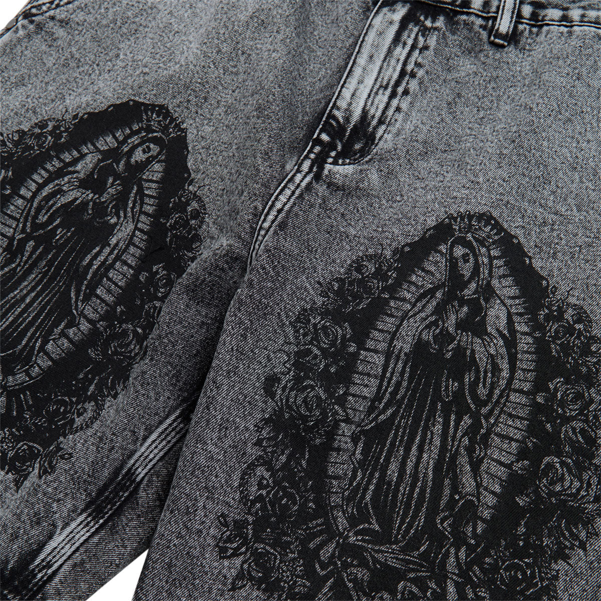 DGK Guadalupe Denim Shorts - Washed Black image 5