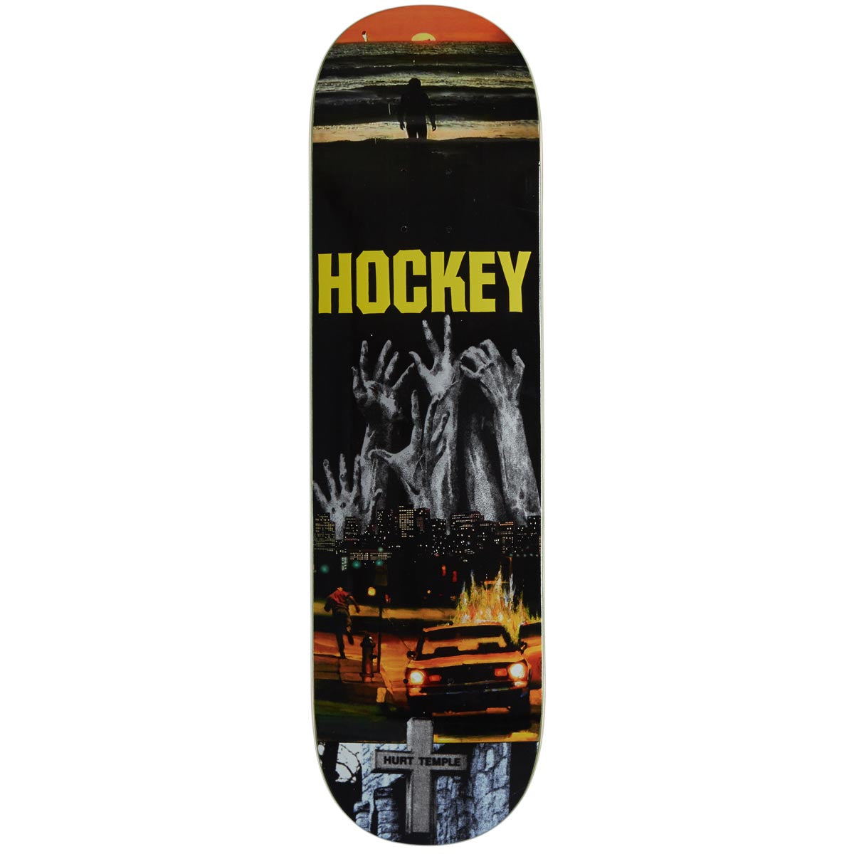 Hockey Hurt Temple Andrew Allen Skateboard Deck - 8.18