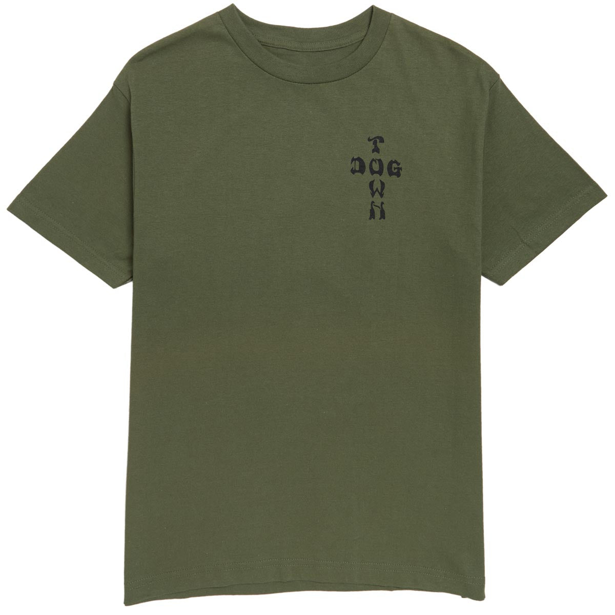 Dogtown Cross Logo Rasta T-Shirt - Olive image 2