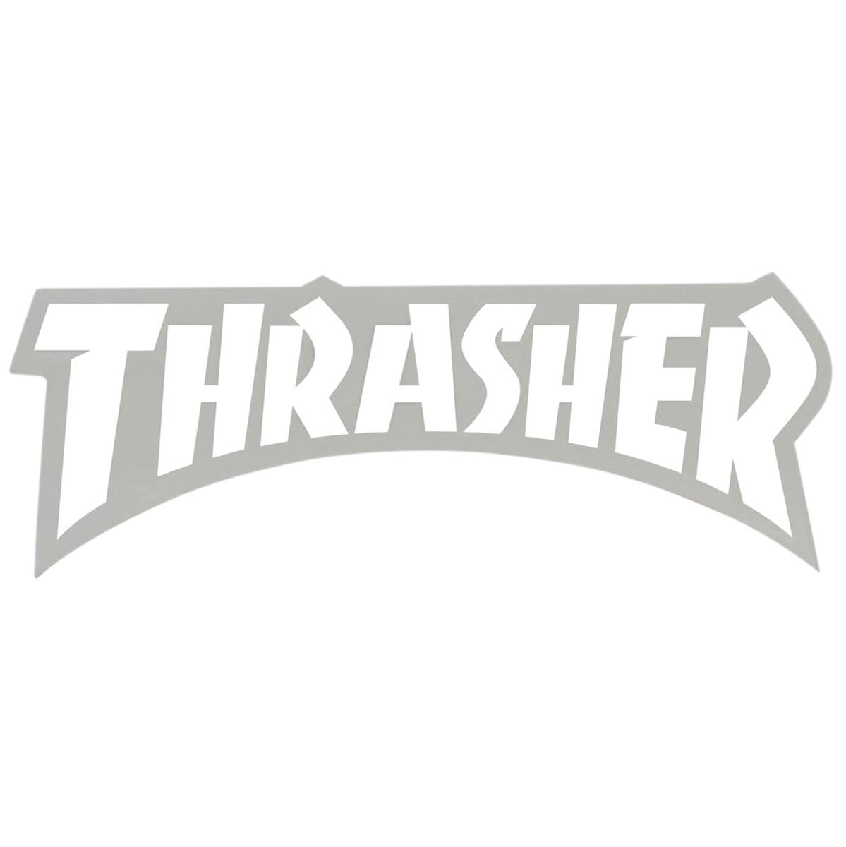 Thrasher Die Cut Logo Sticker - White image 1