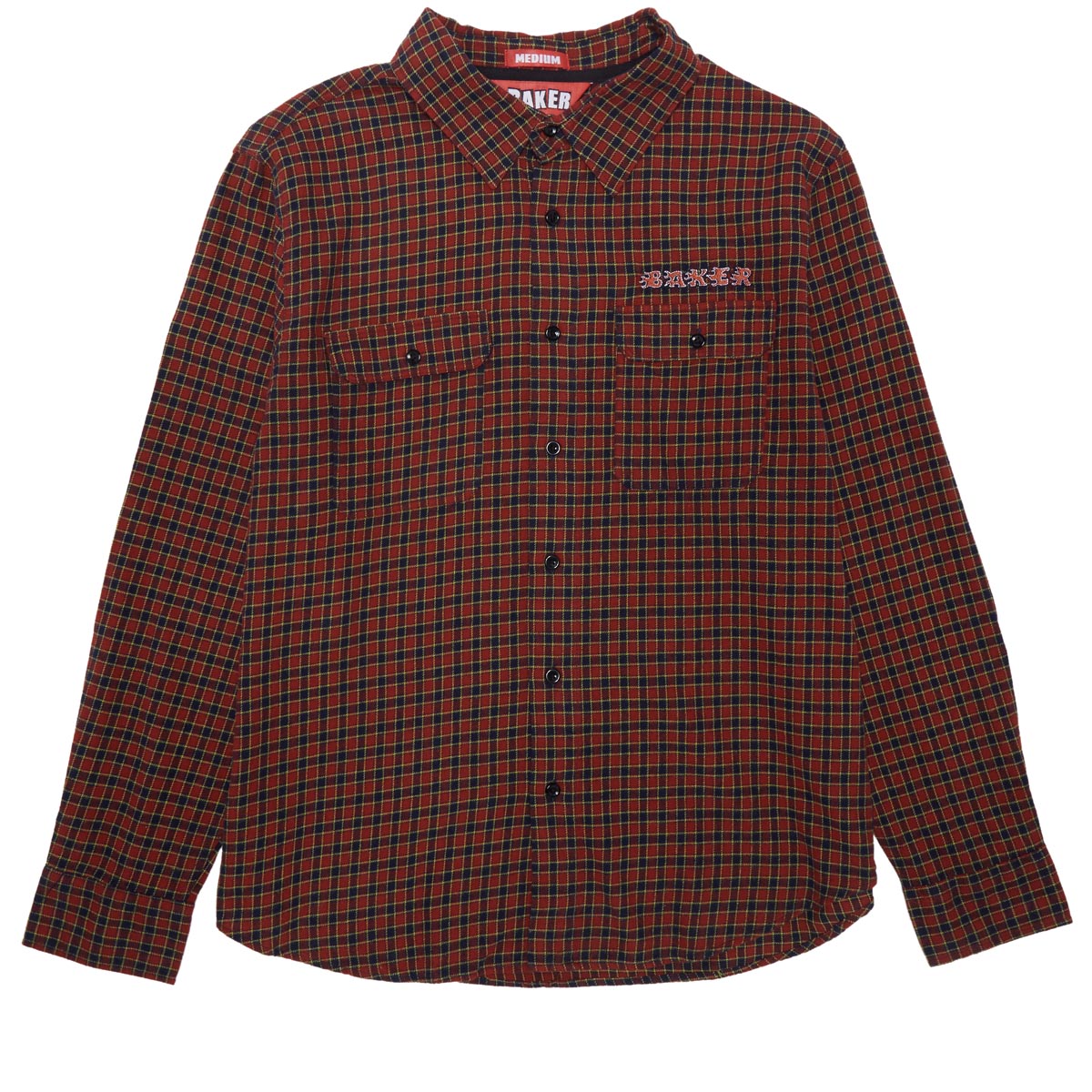 Baker Flames Flannel Shirt - Red image 1