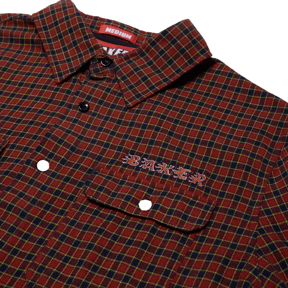 Baker Flames Flannel Shirt - Red image 3