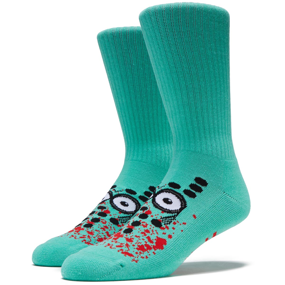 Heroin Curb Killer Socks - Teal image 1