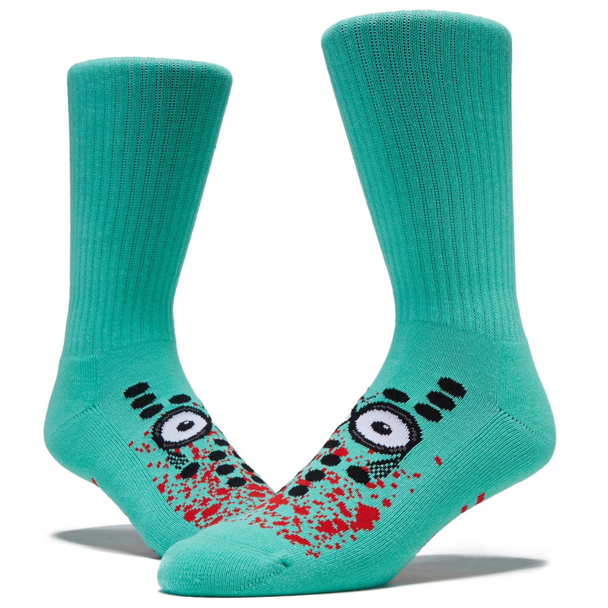 Heroin Curb Killer Socks - Teal image 2