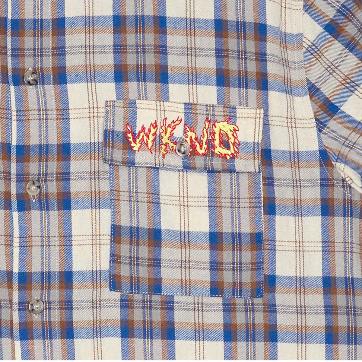 WKND Wilson Shirt - Brown/Blue Plaid image 3