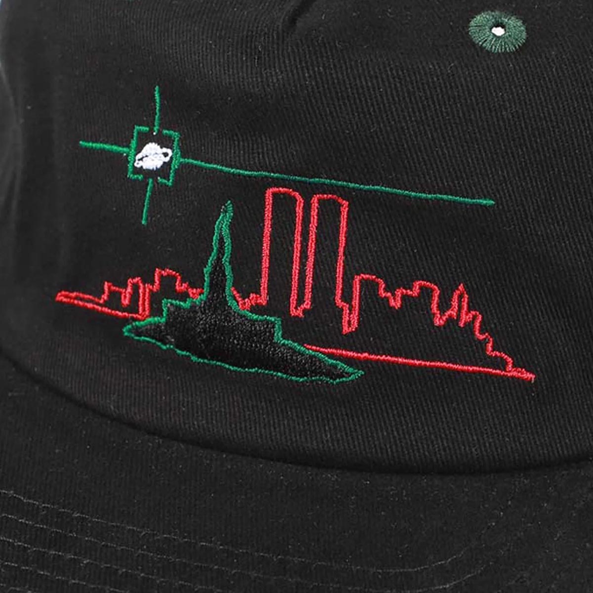 Theories Crosshairs Snapback Hat - Black/Green image 3