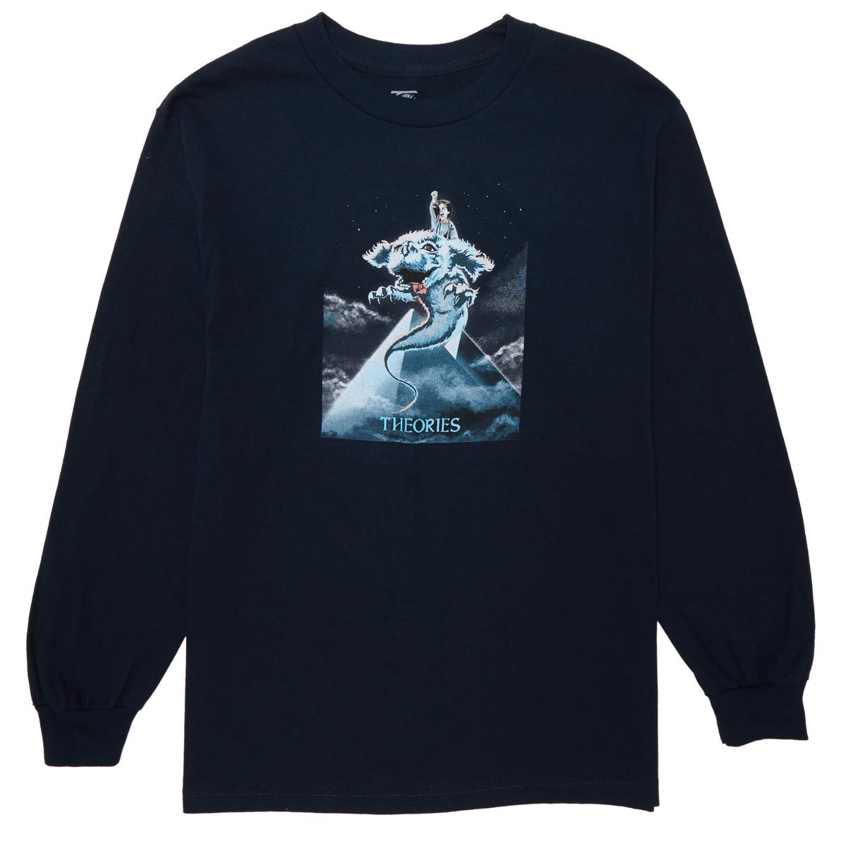Theories Luckdragon Long Sleeve T-Shirt - Slate Blue image 1