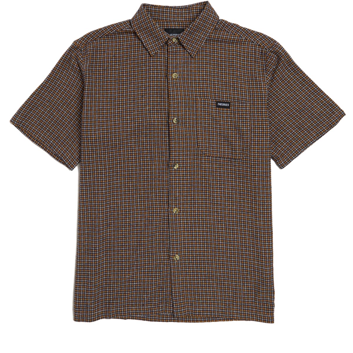 Theories Avignon Flannel Button-Up Shirt - Apricot image 1