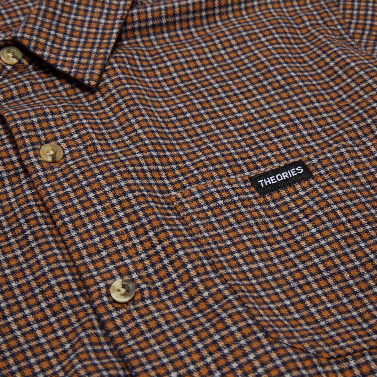 Theories Avignon Flannel Button-Up Shirt - Apricot image 3