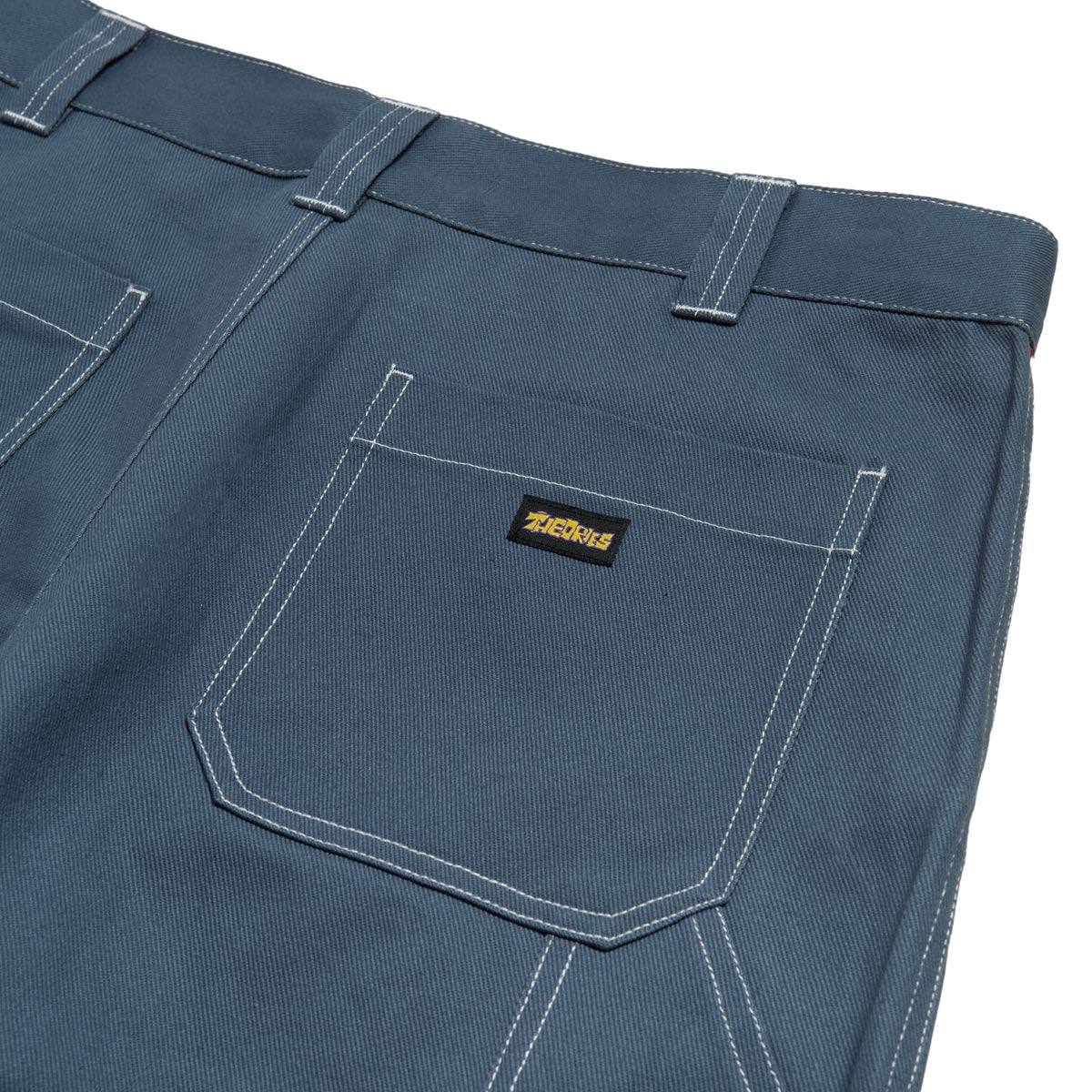 Theories Piano Trap Carpenter Pants - Slate Blue Contrast Stitch image 4