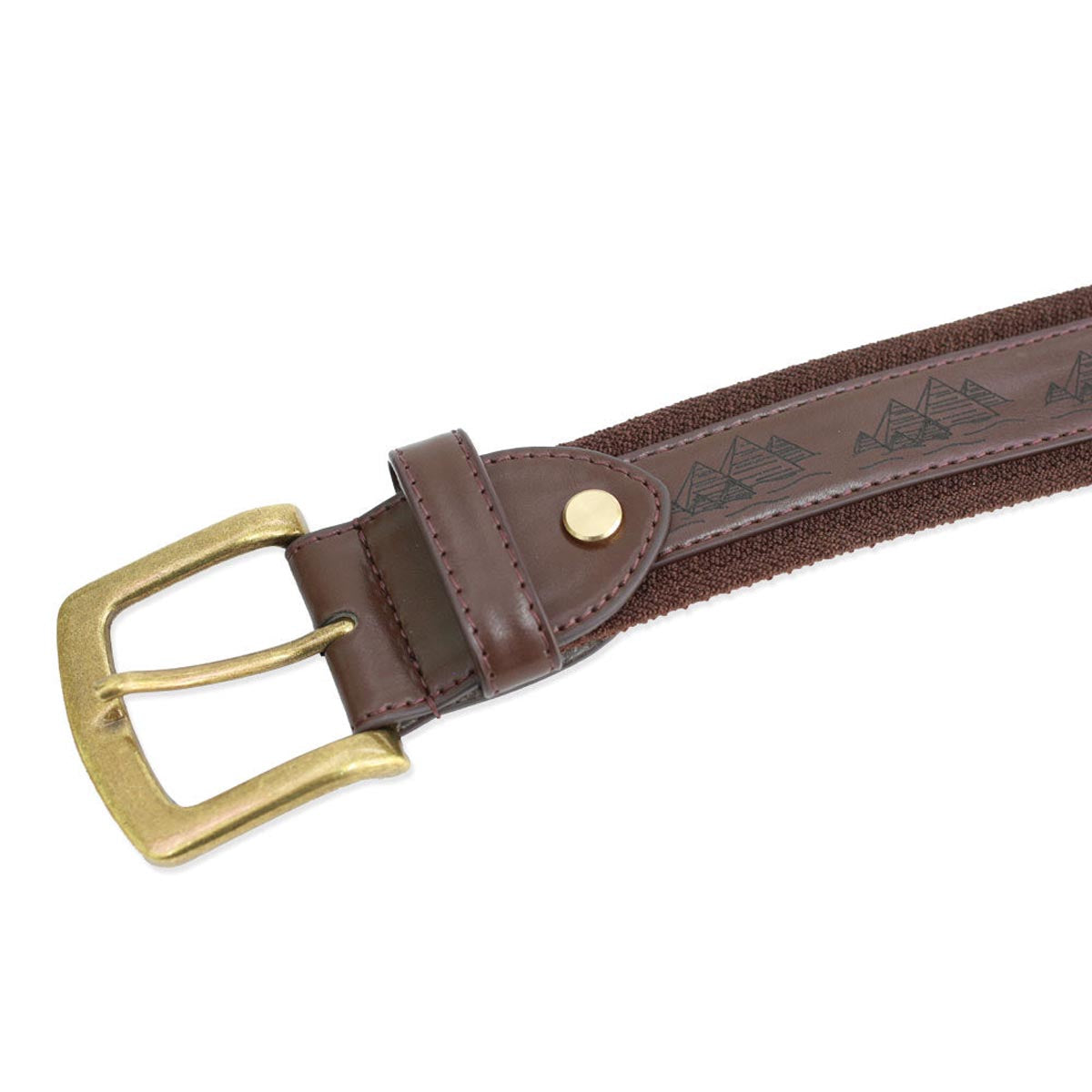 Theories As Above Vegan Leather Belt - Brown image 3