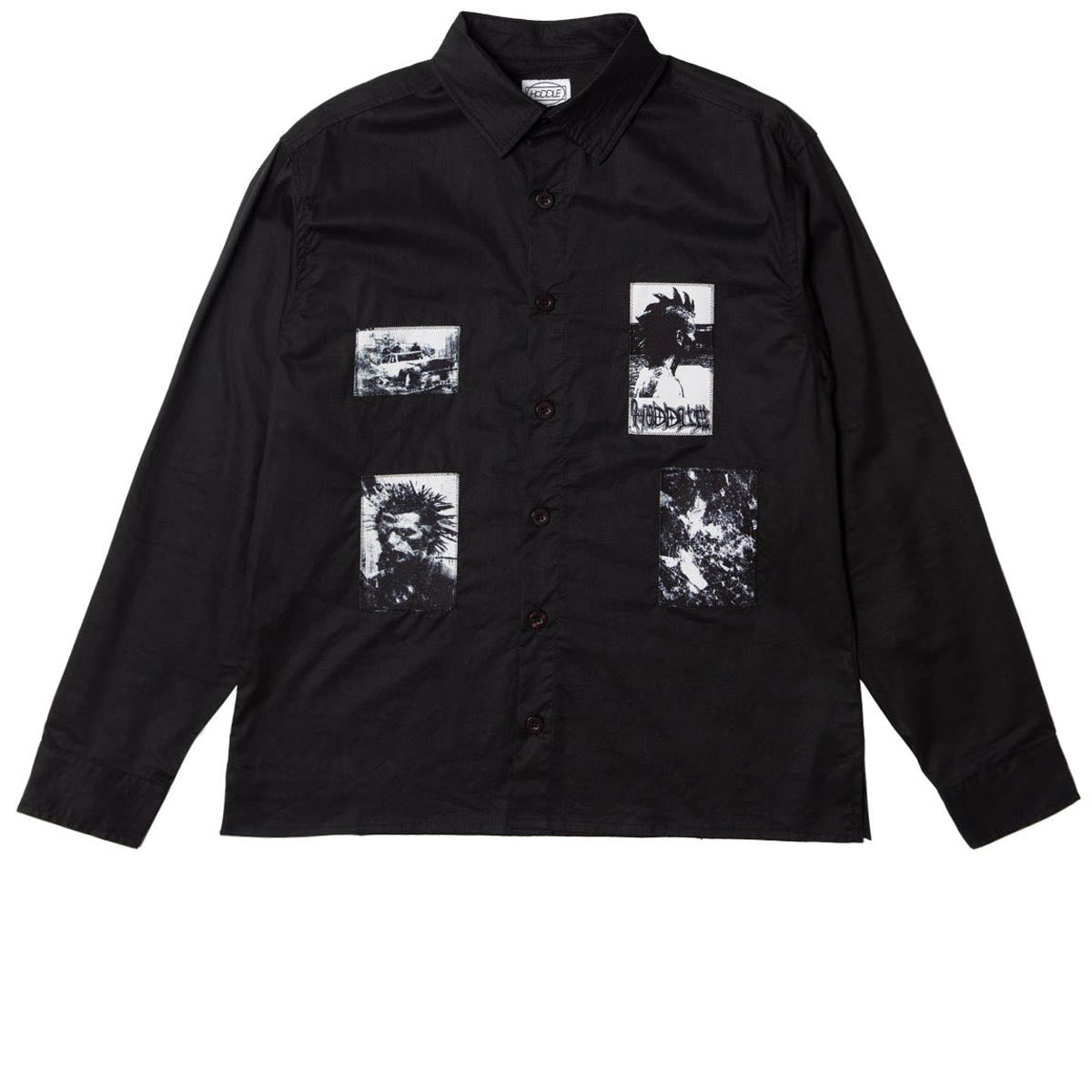 Hoddle Vision Of Oxford Shirt - Black image 1