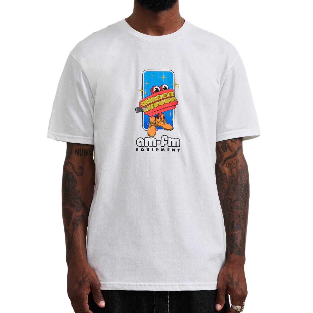 AM-FM Real Talk T-Shirt - White image 2