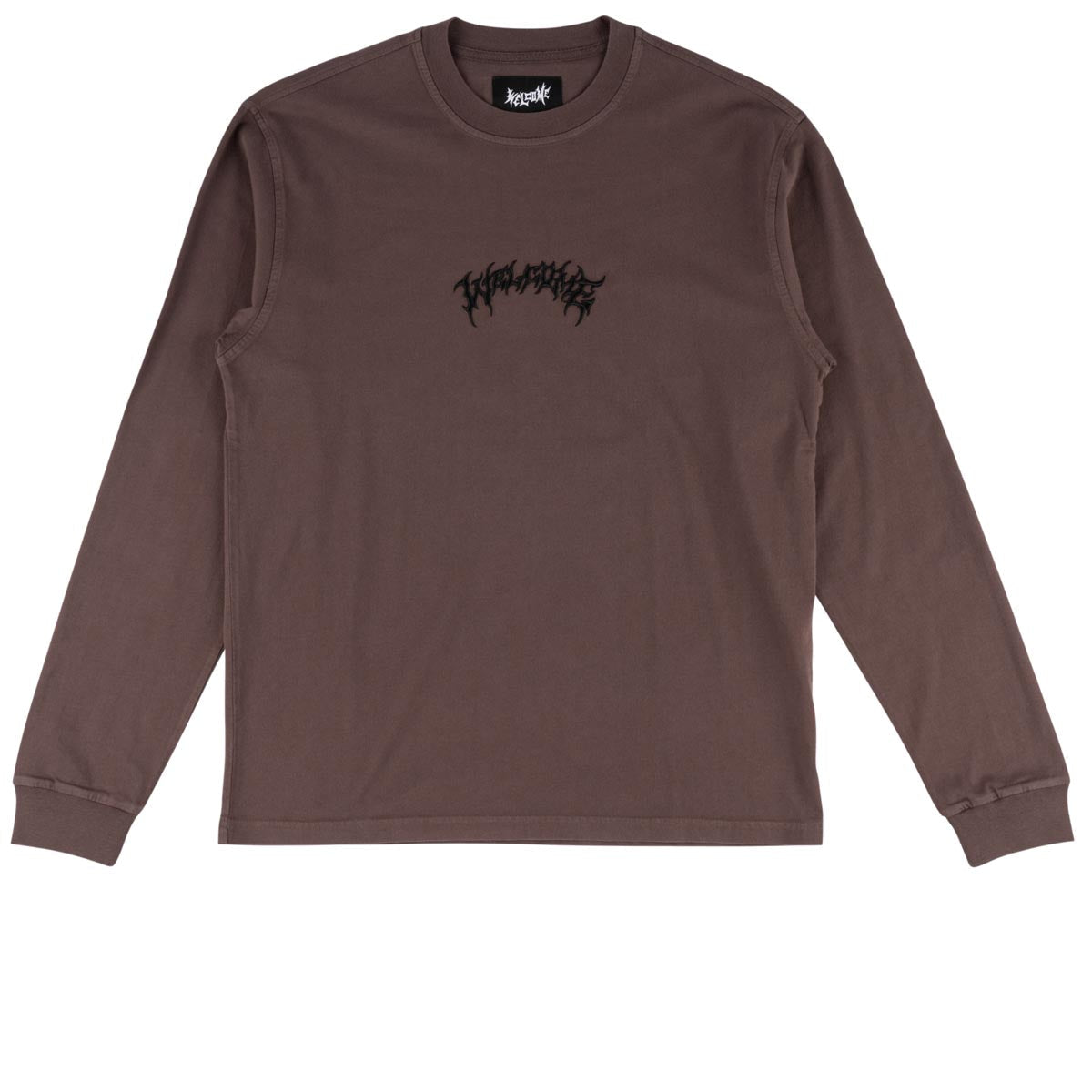 Welcome Barb Long Sleeve Garment Dyed Knit Shirt - Raisin image 2