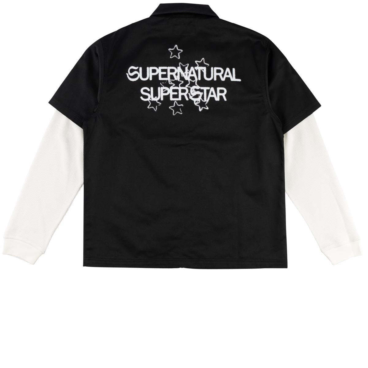 Welcome Supernatural Layered Work Shirt - Black image 4