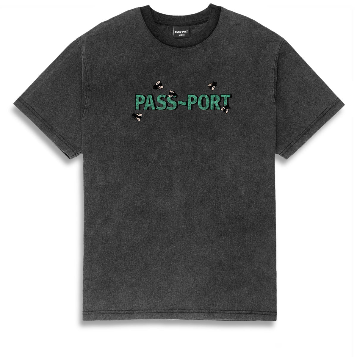 Passport Wot Flies T-Shirt - Black Acid image 1