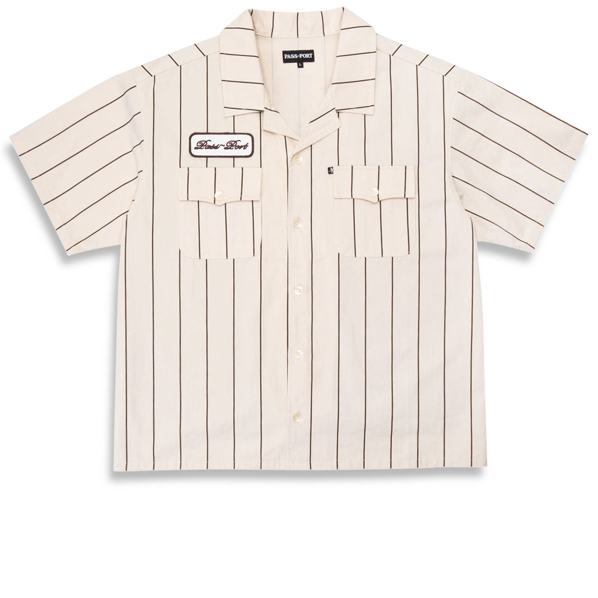 Passport Striped Casual Shirt - Cream image 1