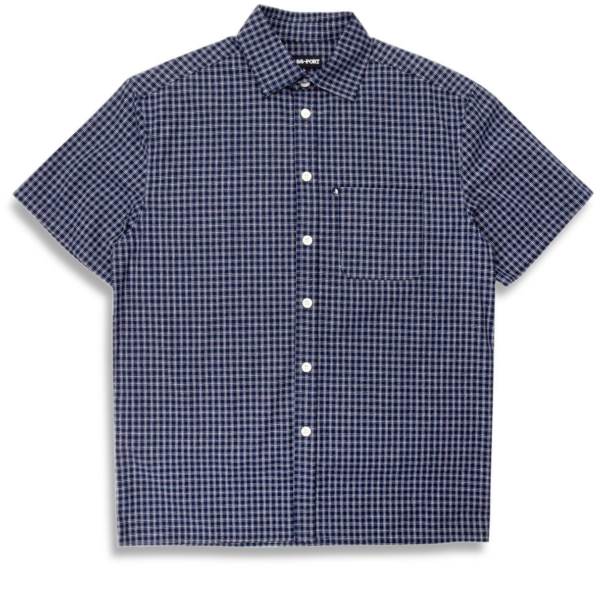 Passport Workers Check Shirt - Navy image 1