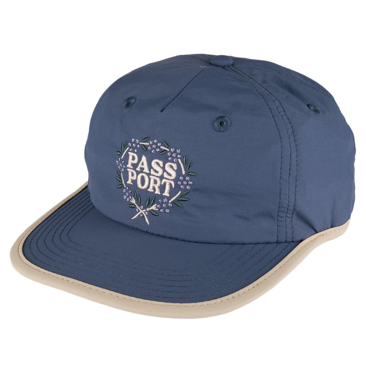 Passport Wattle RPET Workers Hat - Slate Blue/Cream image 1