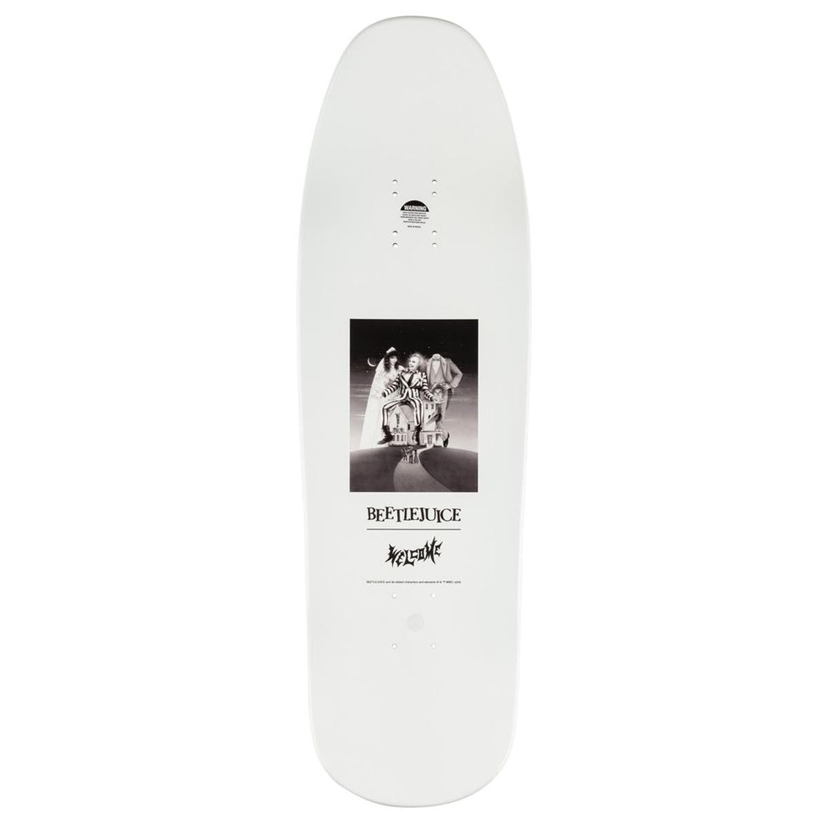 Welcome x Beetlejuice Lydia On A Gaia Skateboard Complete - Black/White Dip - 9.60 image 2