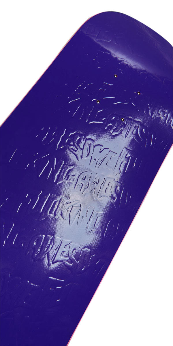 Fucking Awesome Purple Stamp Embossed Skateboard Complete - 8.18
