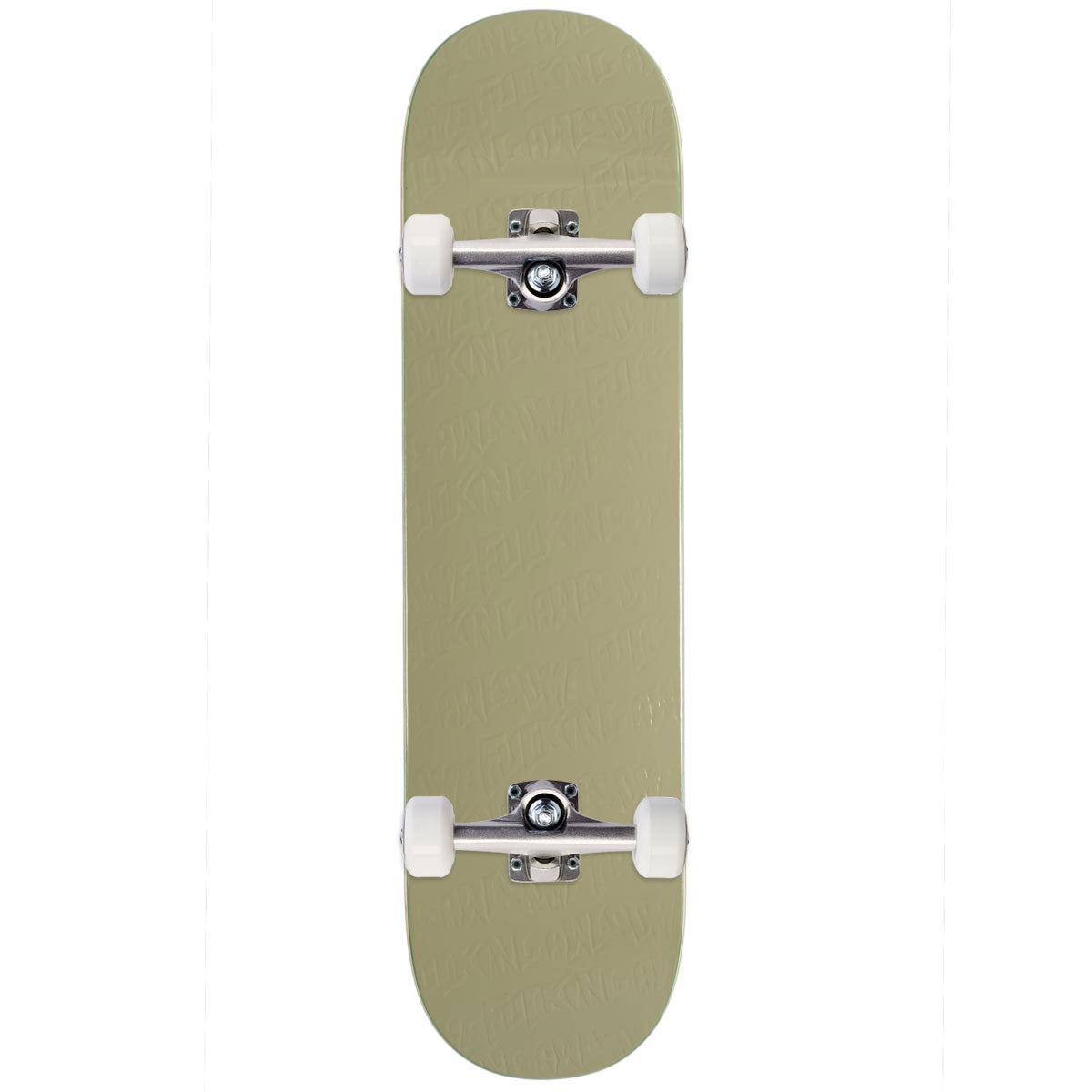 Fucking Awesome Khaki Stamp Embossed Skateboard Complete - 8.00