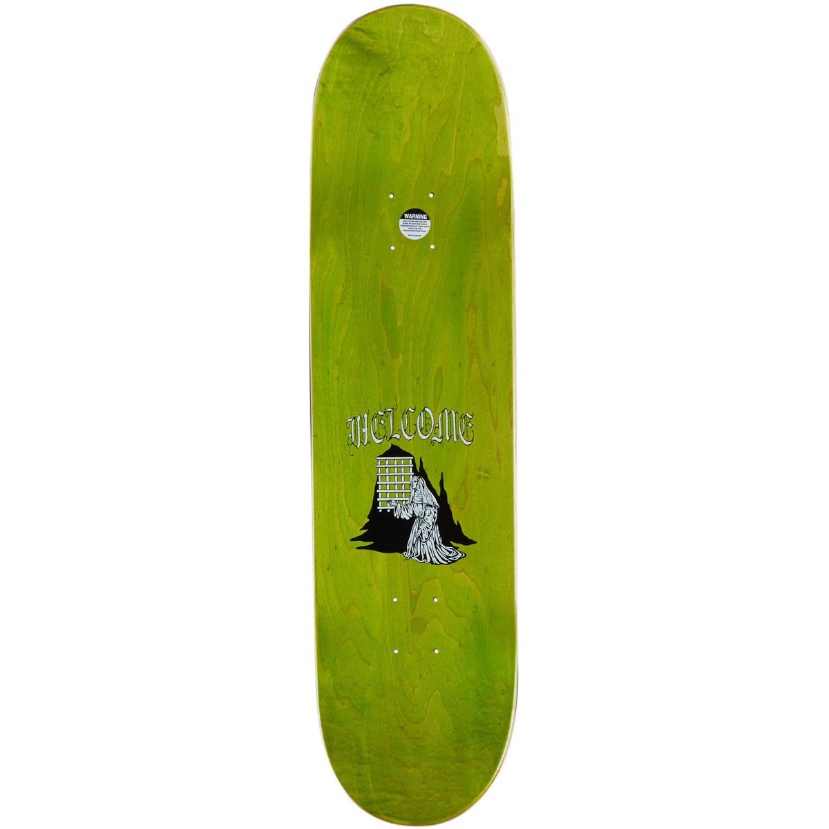 Welcome Rosary On A Popsicle Skateboard Complete - Black/Gold Foil - 8.25