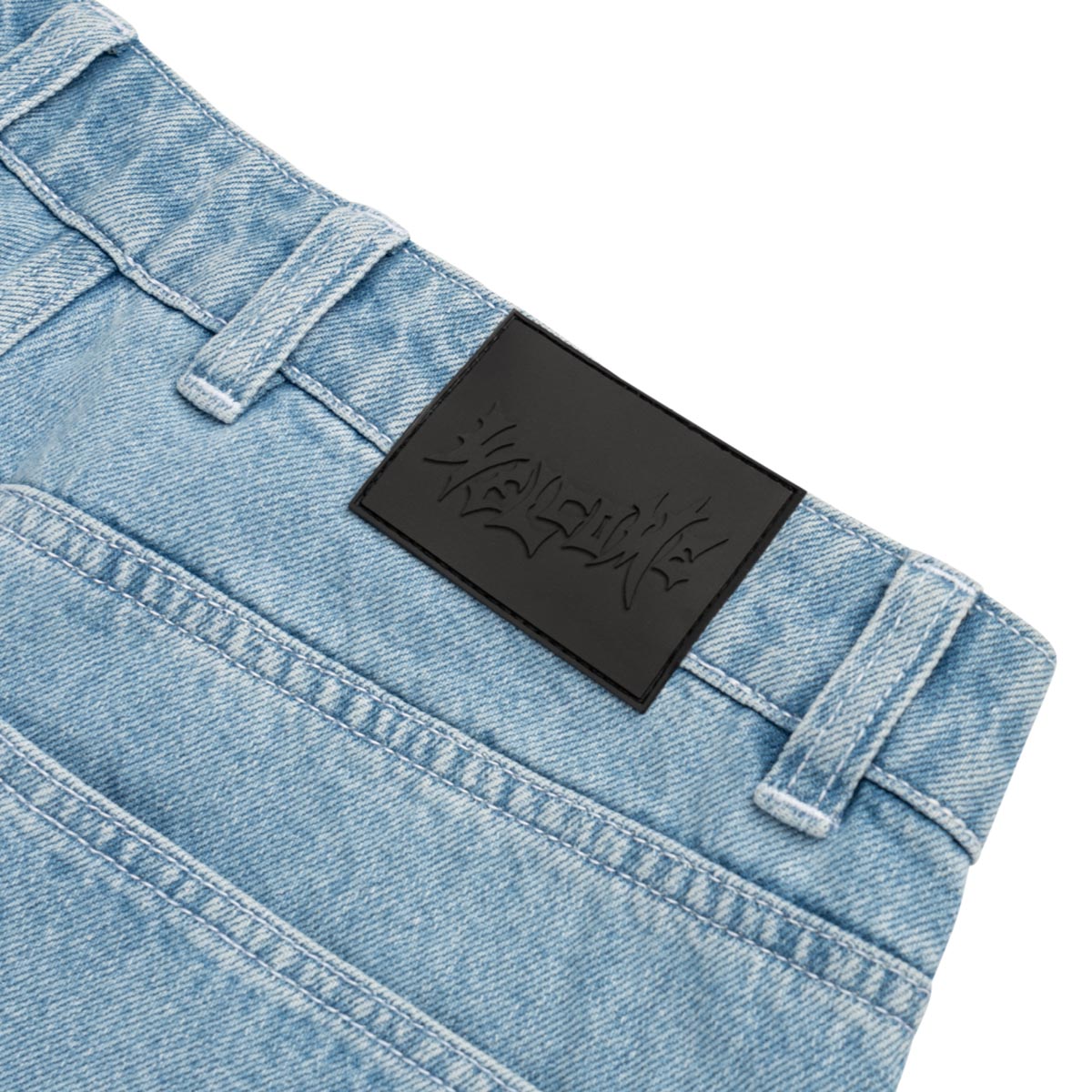 Welcome Immortal Loose Straight Denim Jeans - Washed Blue image 4