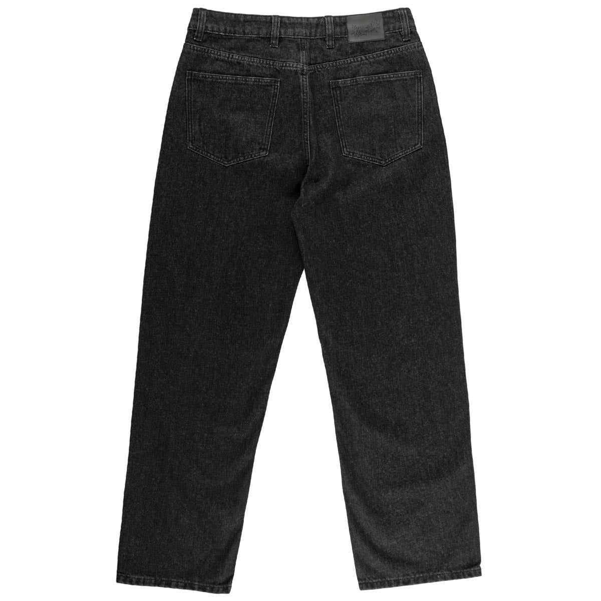 Welcome Immortal Loose Straight Denim Jeans - Washed Black image 2