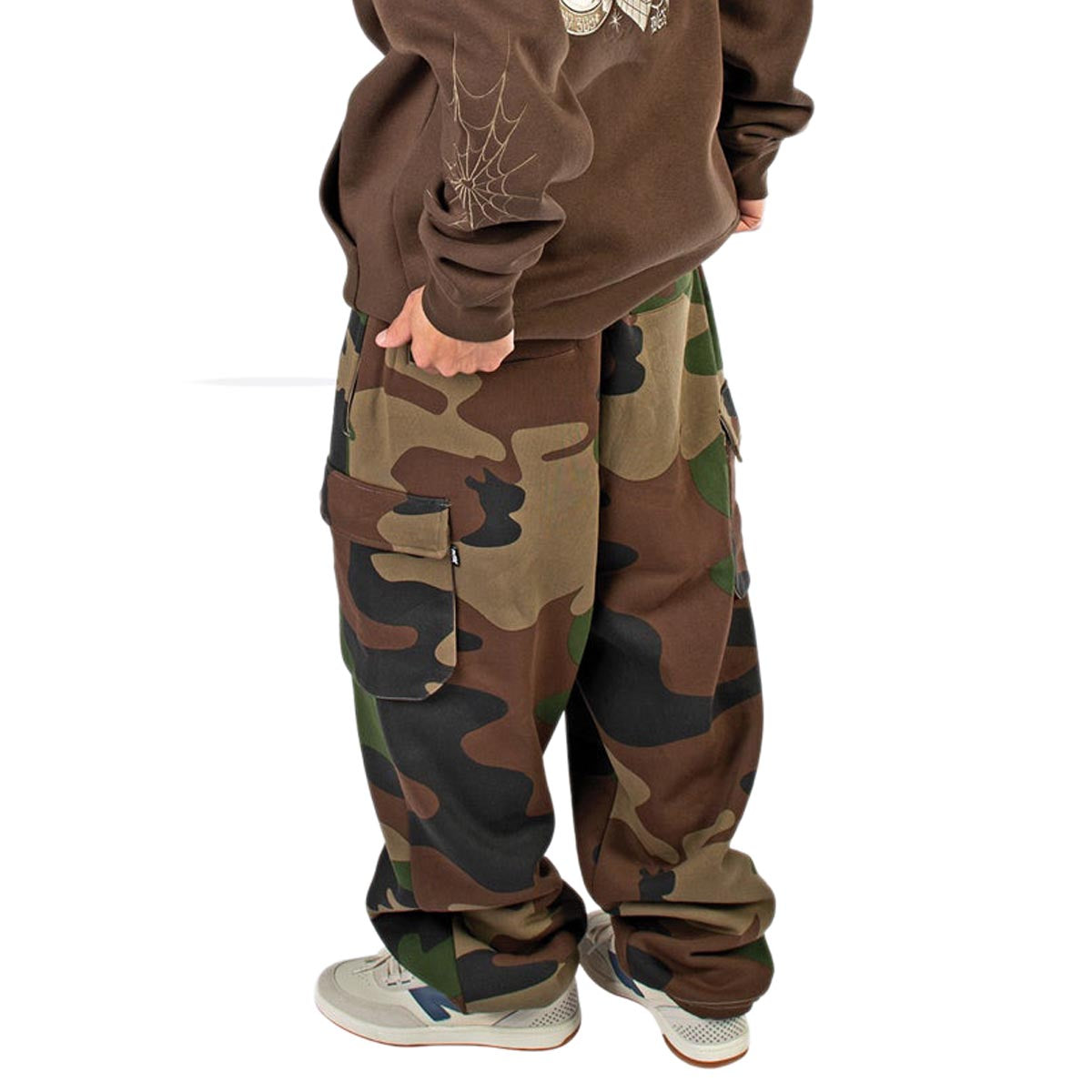 DGK OGs Fleece Cargo Pants - Woodland Camo image 5