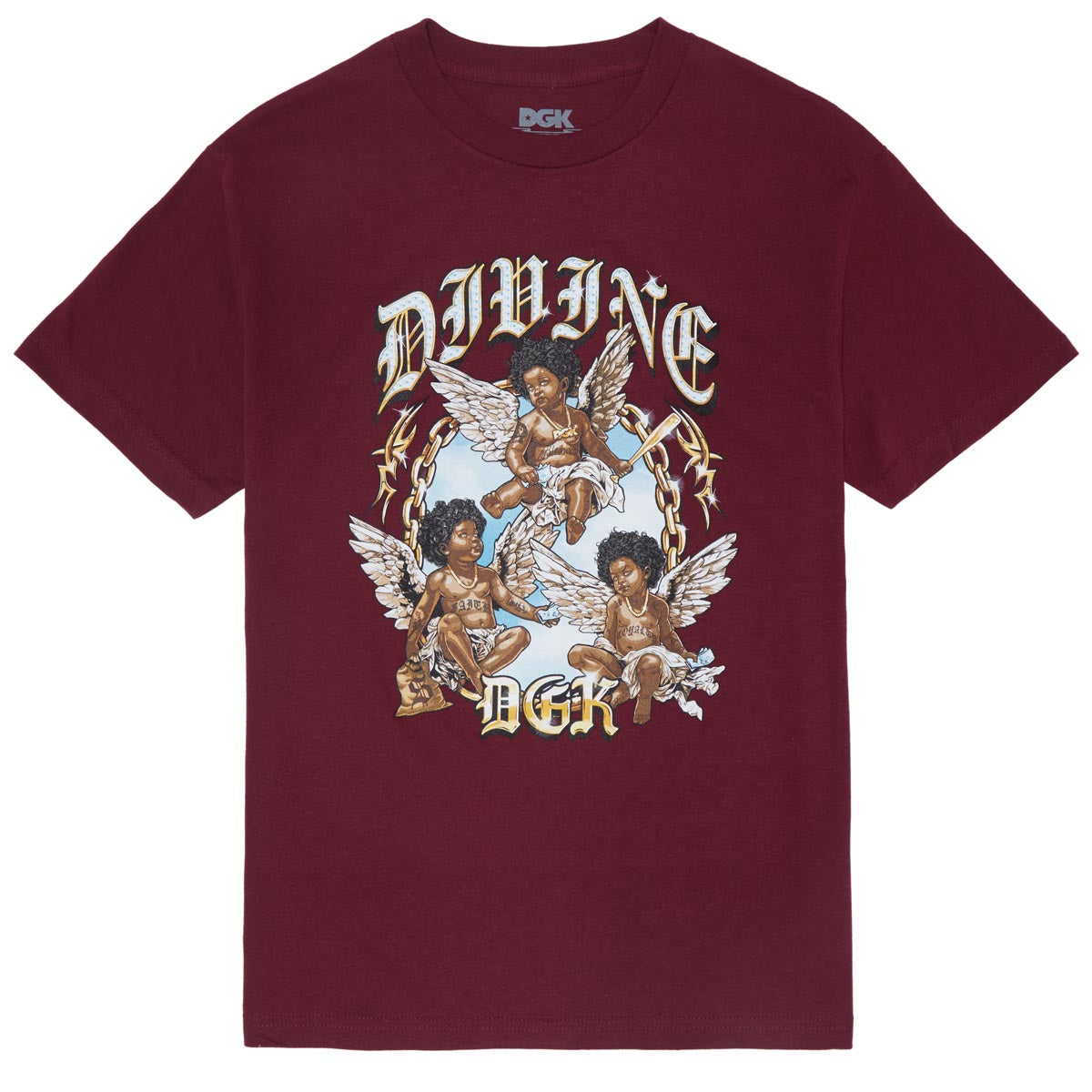 DGK Wings T-Shirt - Burgundy image 1