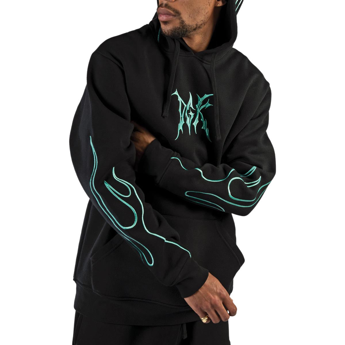 DGK Fuego Fleece Hoodie - Black image 1