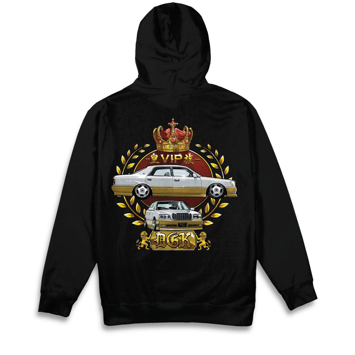 DGK V.I.P Fleece Hoodie - Black image 2