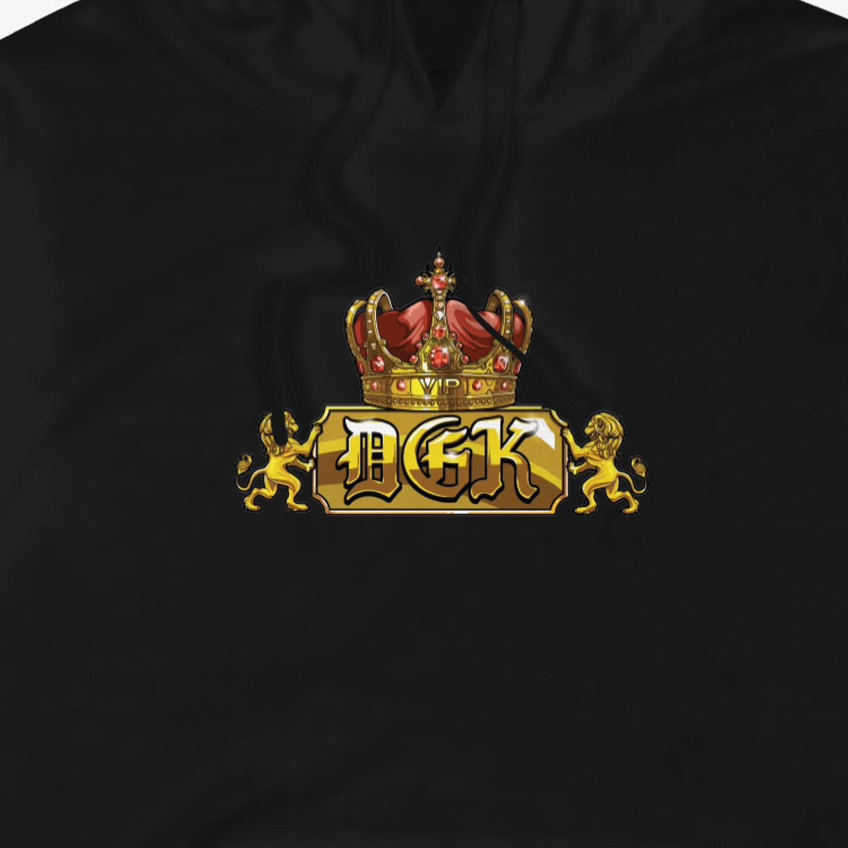 DGK V.I.P Fleece Hoodie - Black image 3