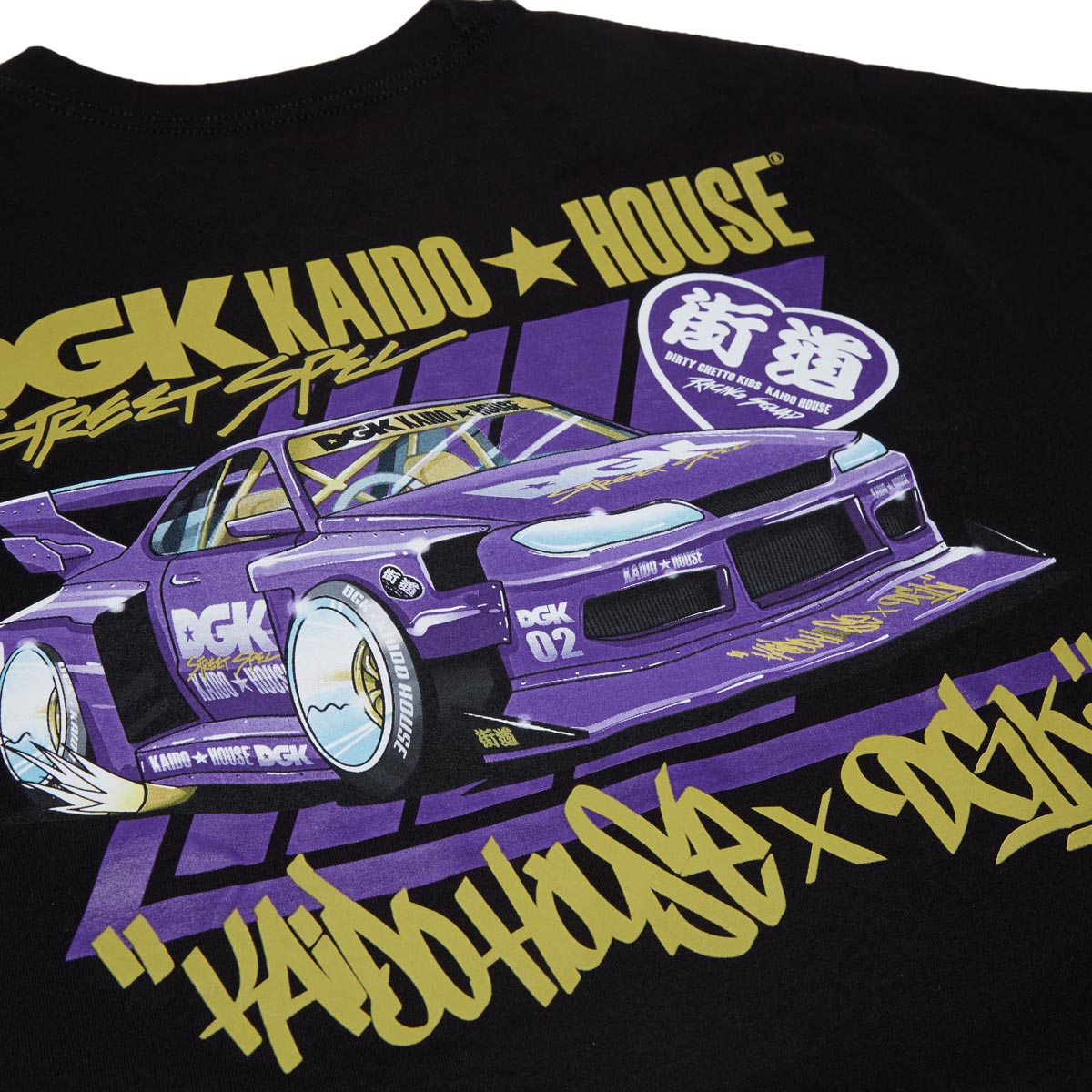 DGK x Kaido House Roulette Racer T-Shirt - Black image 4