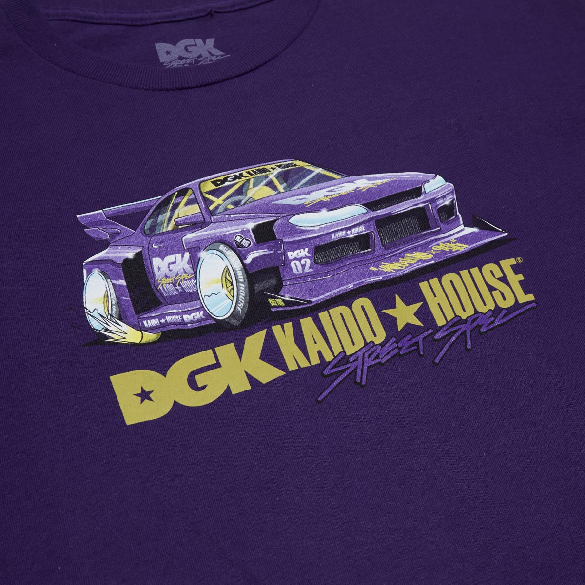 DGK x Kaido House Roulette Racer T-Shirt - Purple image 3