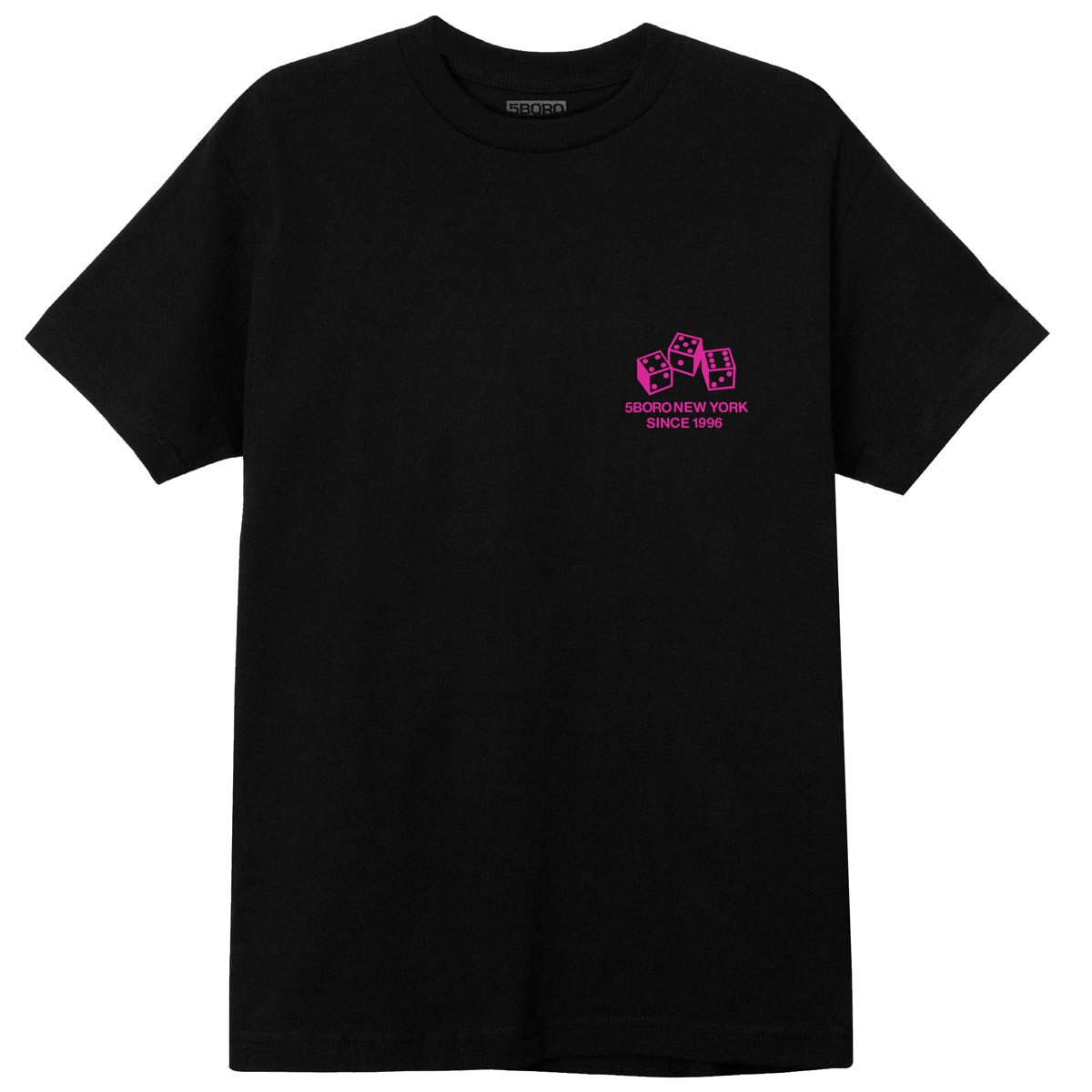 5Boro 4-5-6 Dice T-Shirt - Black/Pink image 1