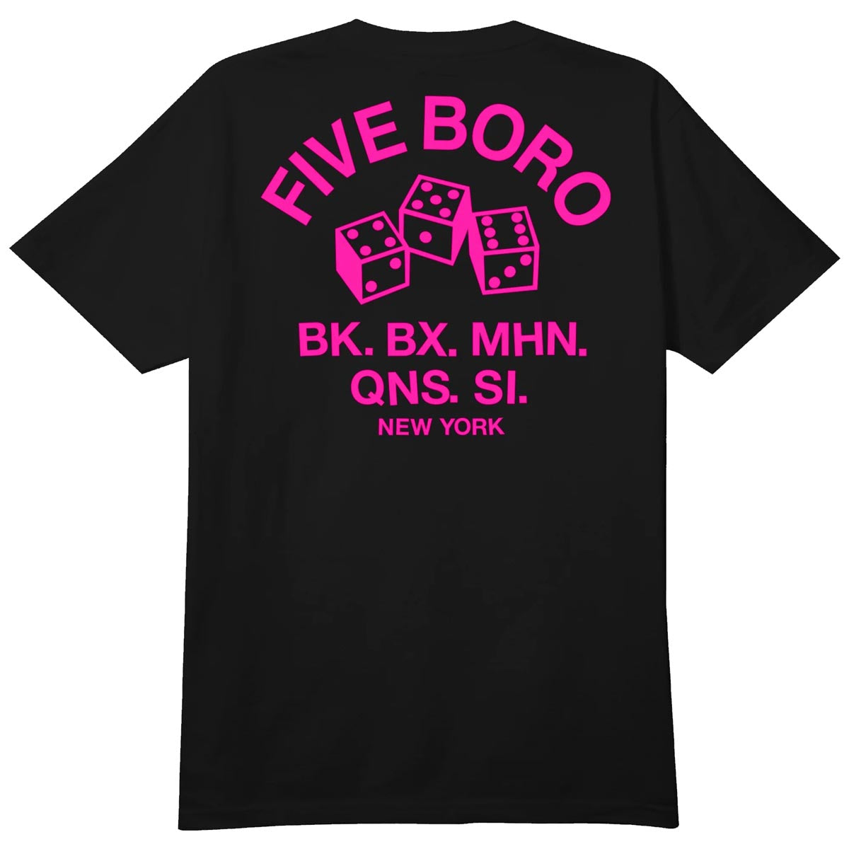 5Boro 4-5-6 Dice T-Shirt - Black/Pink image 2