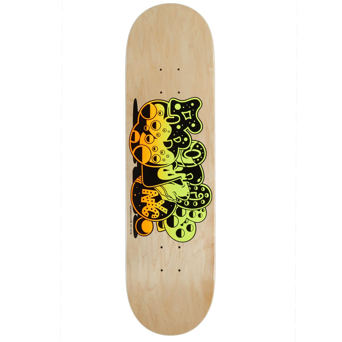 5Boro x SP-One Bubble Skateboard Deck - Natural Veneer - 8.25