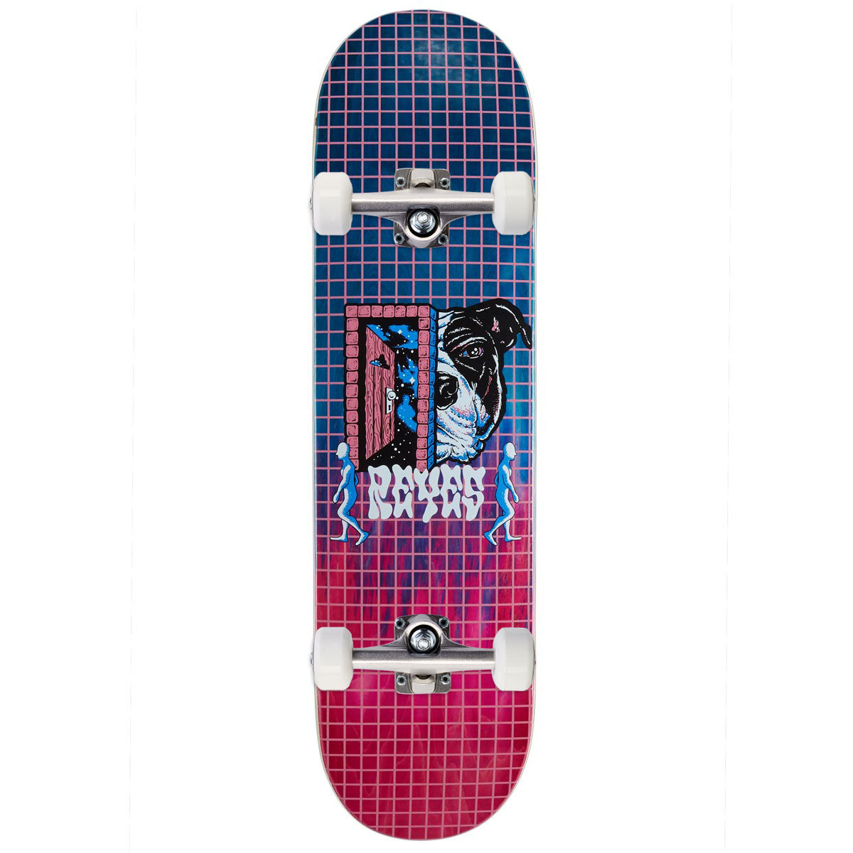 Thank You David Reyes Doorway Skateboard Complete - Pink/Blue Fade Woodgrain - 8.50