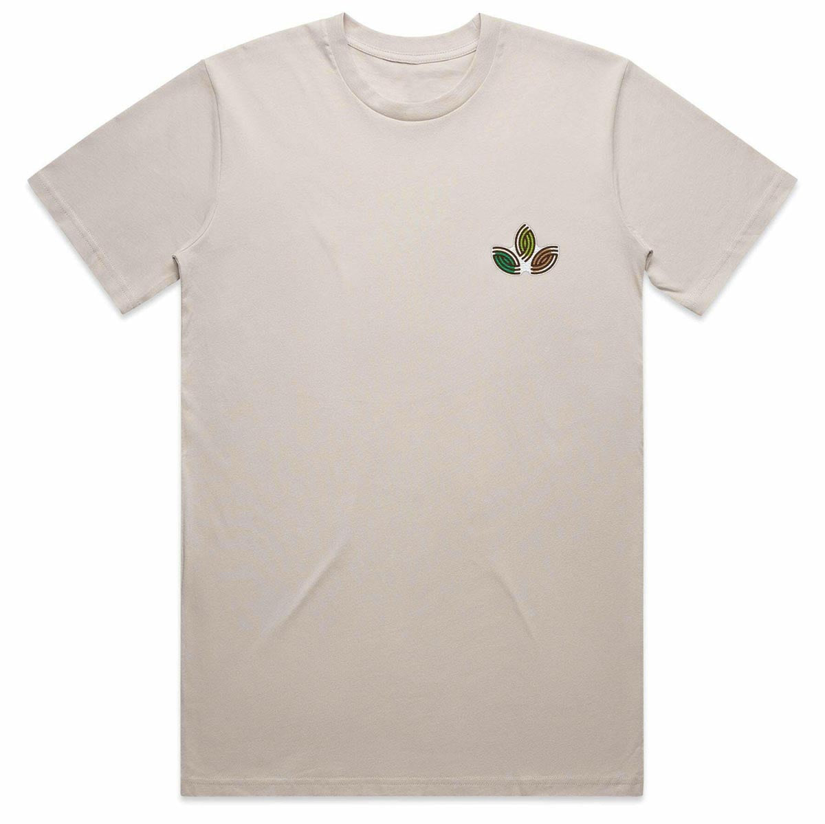 Habitat Leaves Embroidery T-Shirt - Natural image 1