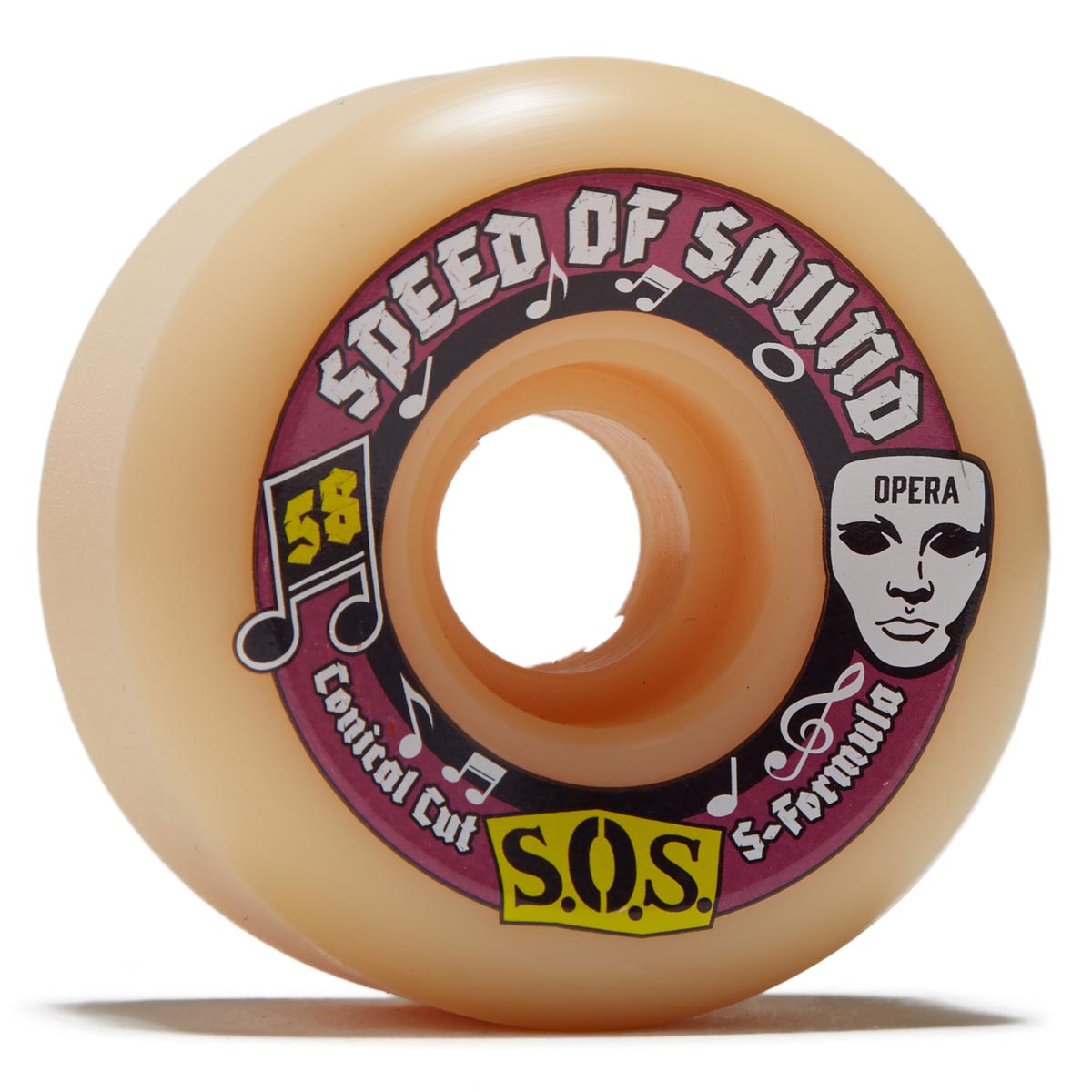 Opera SOS Mezzo Hardline Conical 99a Skateboard Wheels - 58mm image 1