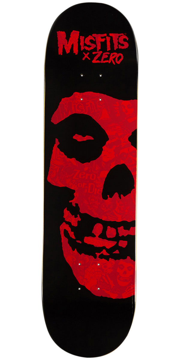 Zero x Misfits Collage Skateboard Deck - Red - 8.25